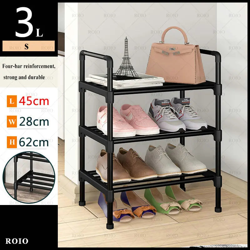 Easy to assemble and dust resistant shoe shelf - W3L