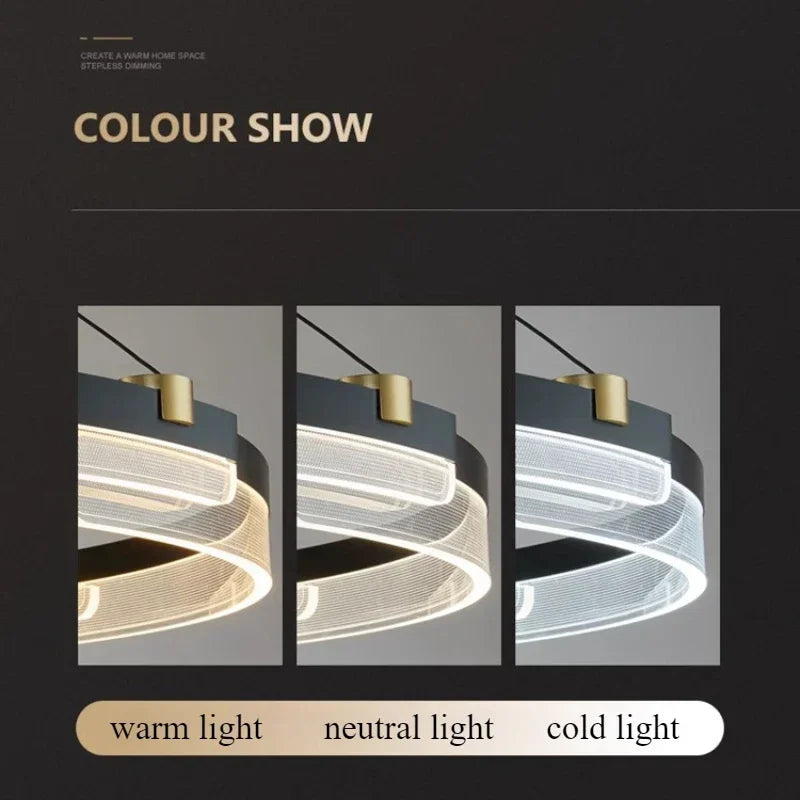 Nordic minimalist acrylic chandelier for modern decoration - view 5