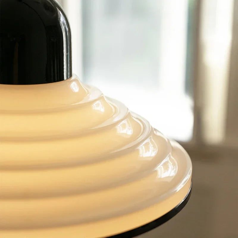 Northern glass chandelier with vintage led lighting - view 5