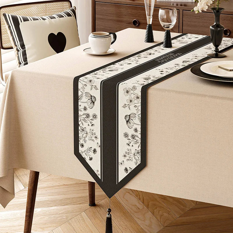 Floral Vegetal Table Runner for Dining Tables and Buffets - 30x120cm