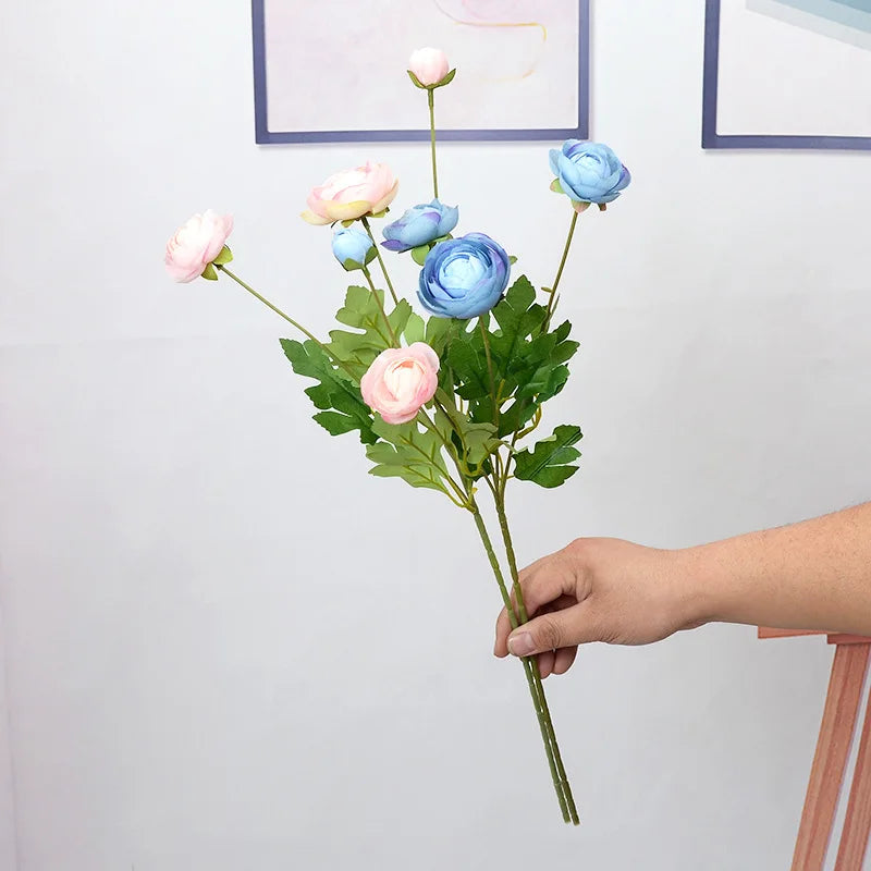 Artificial silk peony flowers for decorations and festive events - view 4