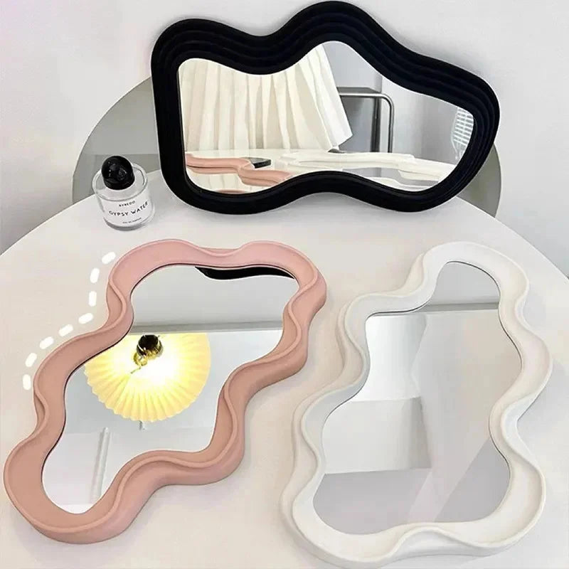 Decorative cloud mirror for hanging makeup - view 3