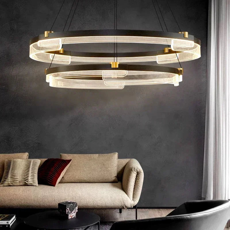 Nordic minimalist acrylic chandelier for modern decoration - view 3