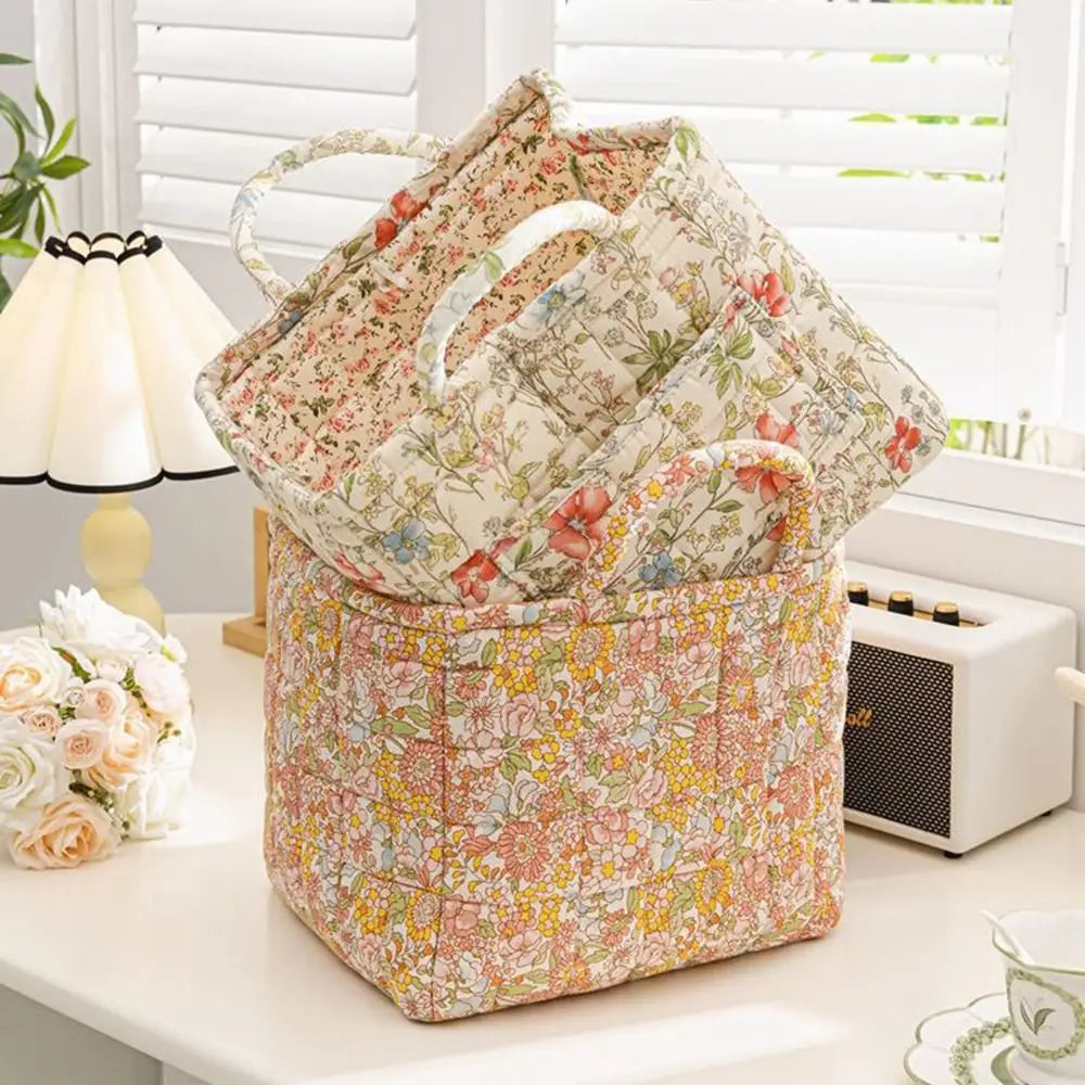 Fabric storage basket washable pastoral style stackable multi-purpose - view 5