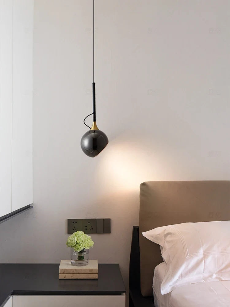 Modern bedside lamp with adjustable magnetic suction - view 3