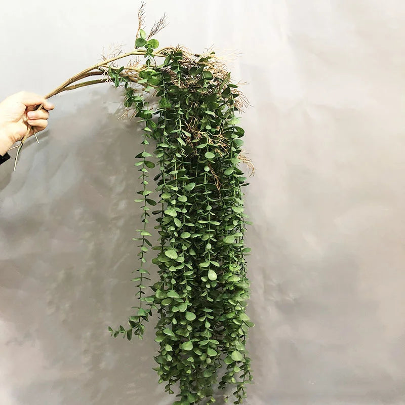 Artificial rattan plants for interior and exterior decoration
