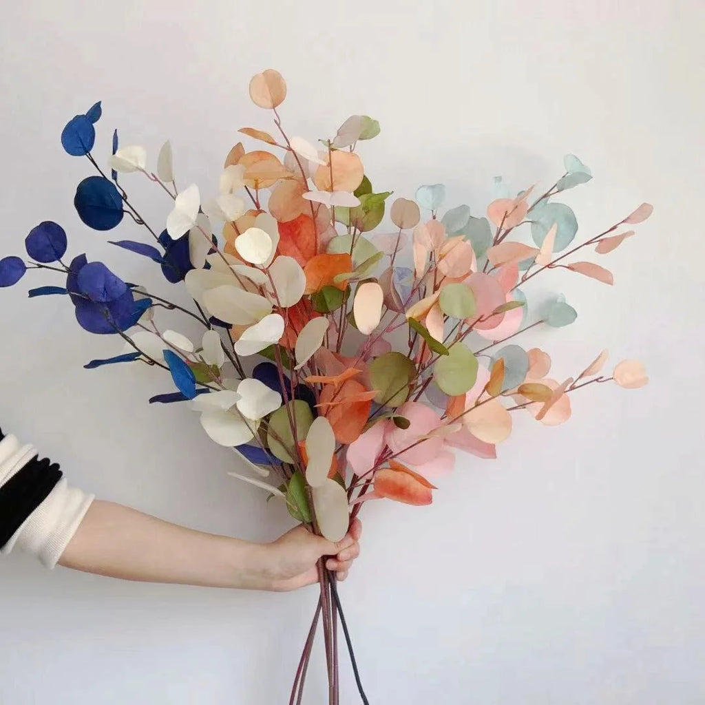 Artificial eucalyptus branch for decoration wedding garden and party