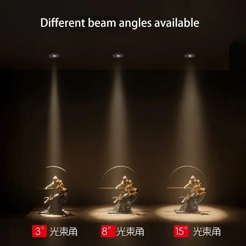 Ultra fine led spot for recessed round ambiance lighting - view 3