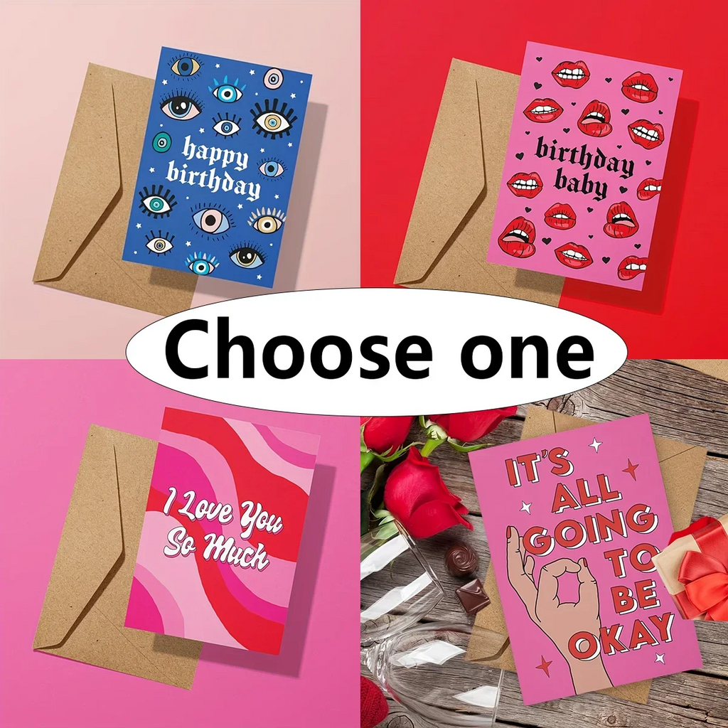 Personalized Wooden Photo Frame with Custom Greeting Card, 5-6 Inches - Greeting card / 1PC