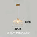 Vintage chandelier in crystal led elegant floral design - A-Iron-D25xH20CM