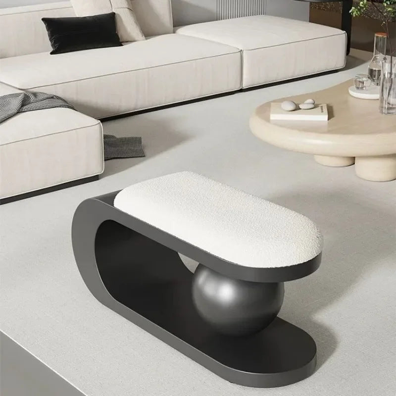 Nordic Light Luxury Home Furnishings, Shoe Changing Doors, Living Room Sofa, Bar shoe Stool,Creative Low Stool,Simple shoe Stool - view 2