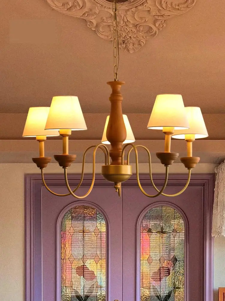 Hanging chandelier of iron for interior and exterior - view 2