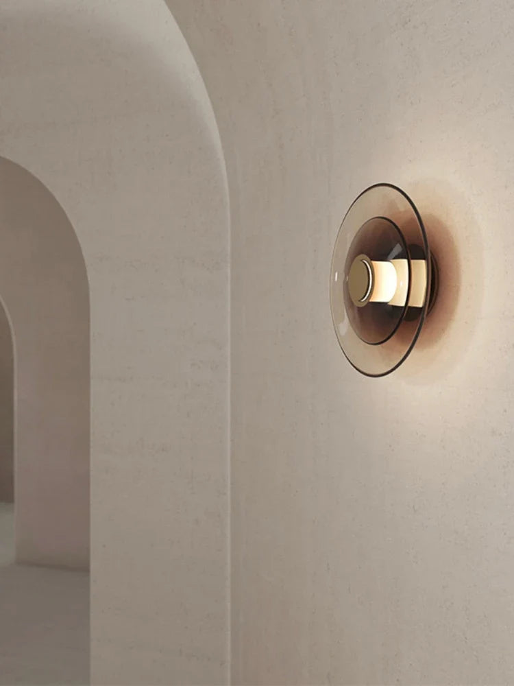 LED glass wall sconce design minimalist creative - view 5