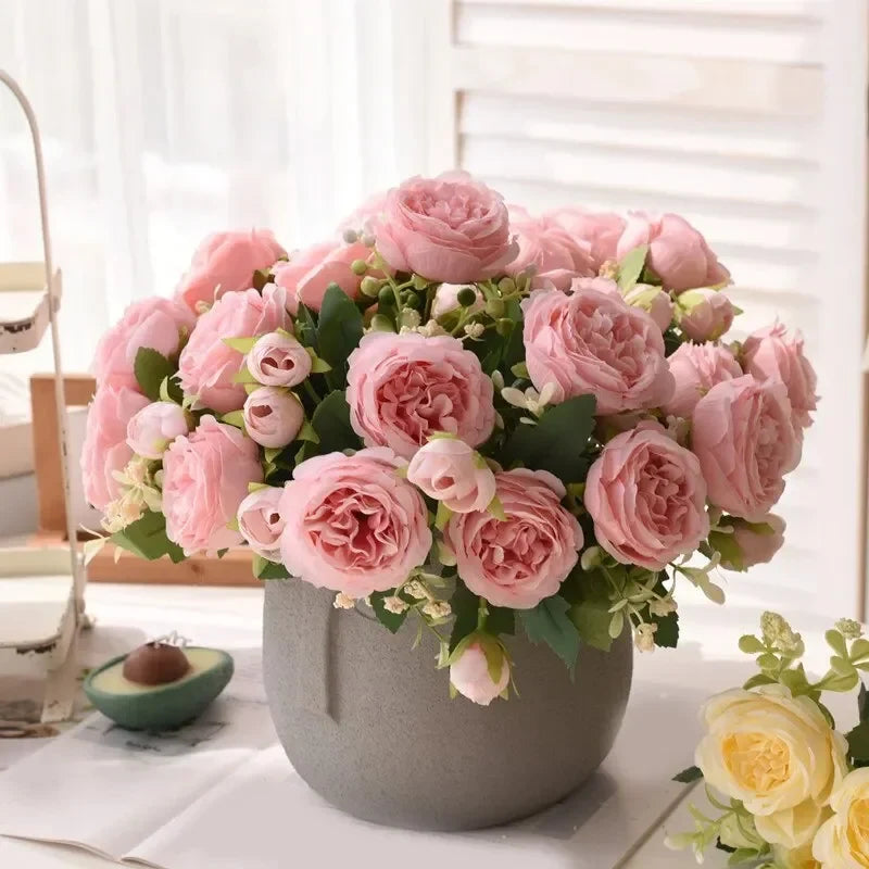 Artificial flowers for wedding decoration and scrapbooking - view 2