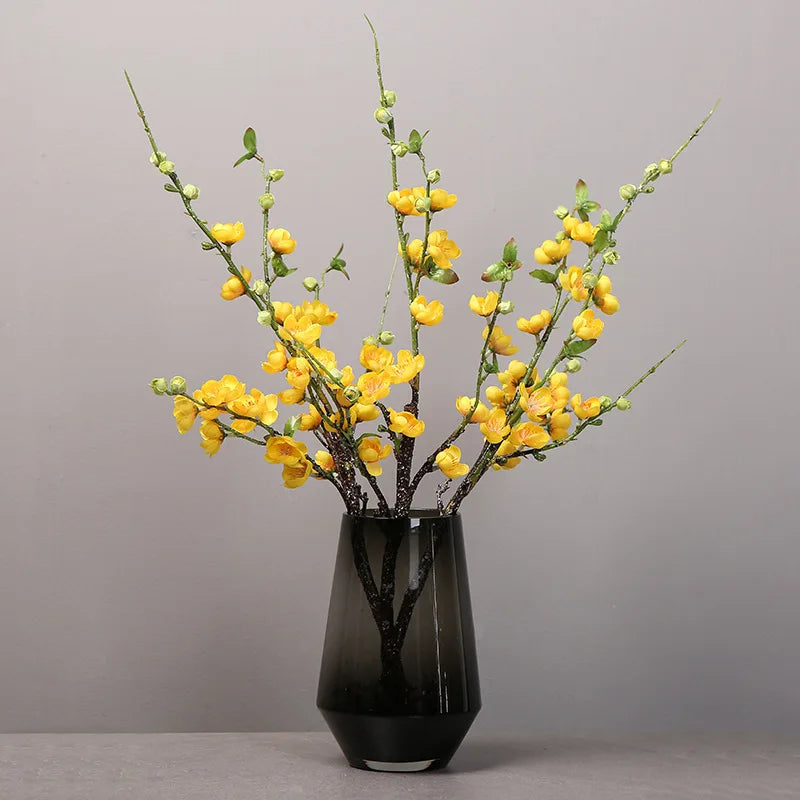 Artificial cherry flower branches for wedding decoration - Yellow