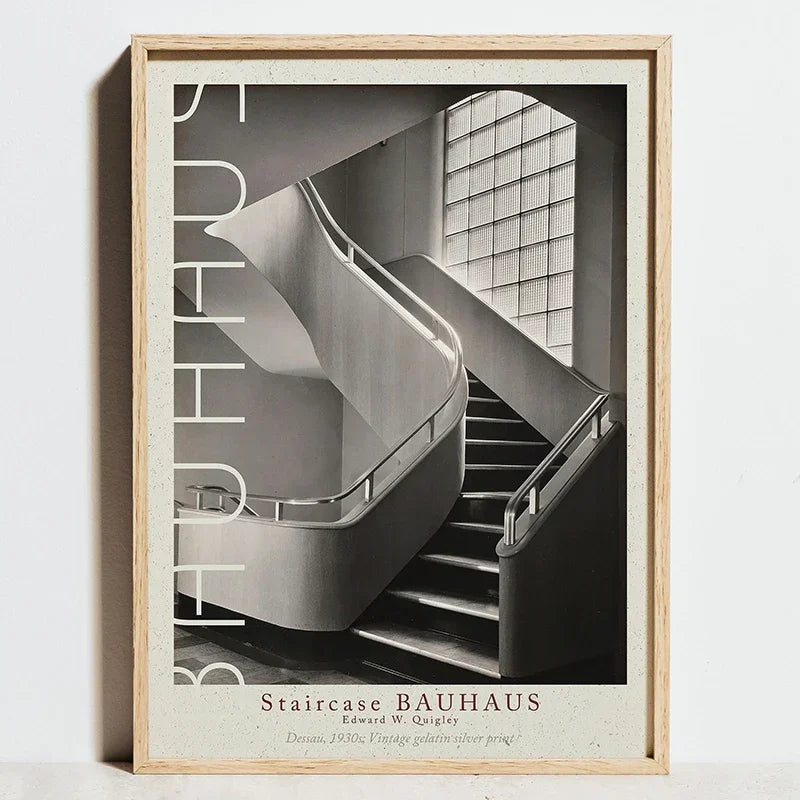 Sophisticated Bauhaus Geometric Poster for Modern Wall Decor - A4 21x30cm Unframed / F0069-9