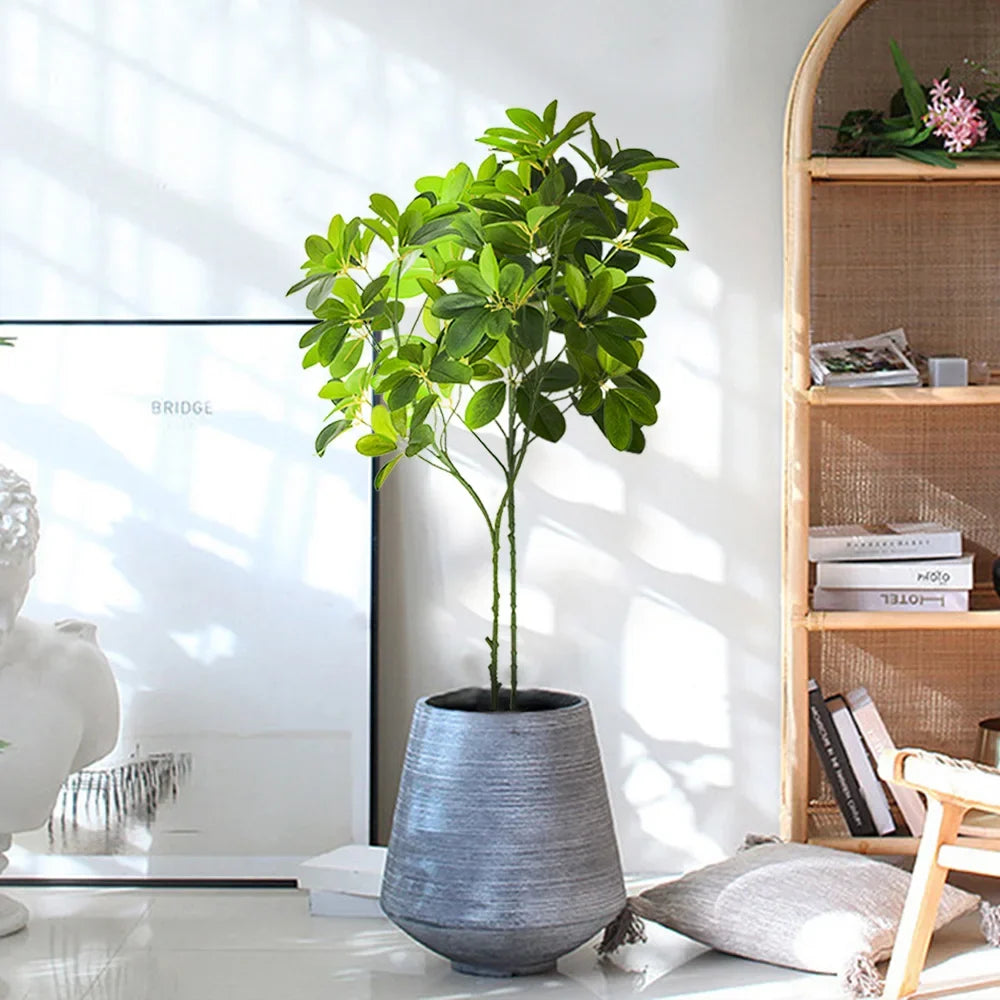 Artificial palm large tropical plastic plants for interior decoration