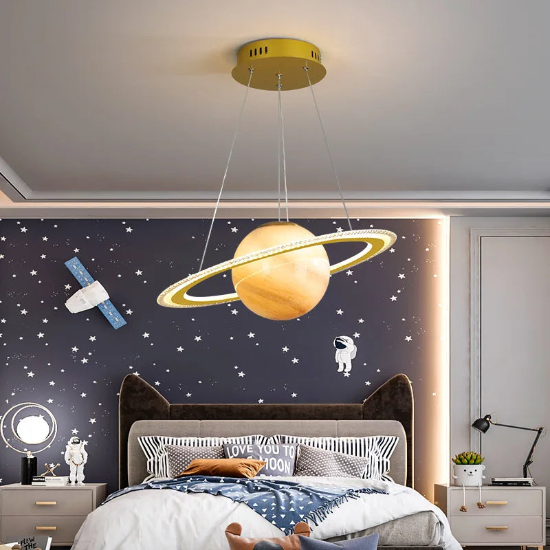 Creative pendant light earth moon football original design - view 2