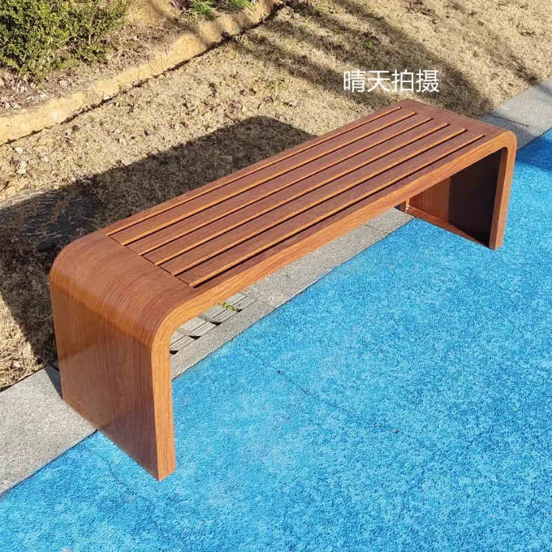 Outdoor park with bench for public and leisure areas - view 2