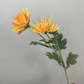 Artificial plant chrysanthemum touch realistic decoration mall - Yellow