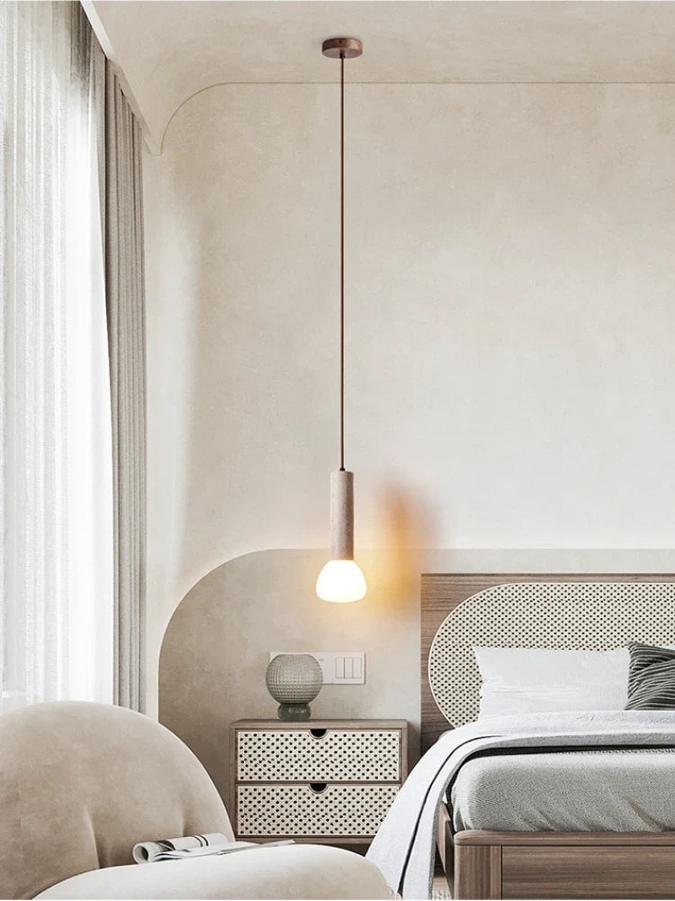 Creative stone chandelier for elegant interior lighting - view 2