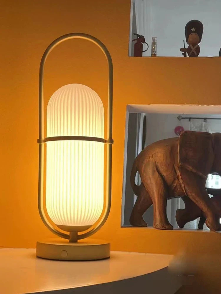 Modern design glass portable lamp for interior decoration - view 2