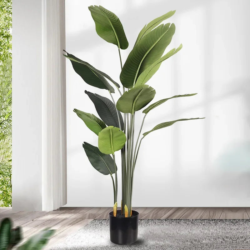 Large artificial banana pot for interior and exterior decoration - view 3