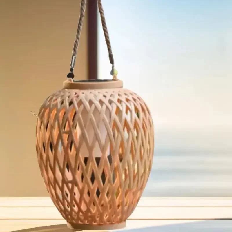 Outdoor solar lamp imitation bamboo for decorative garden - view 5