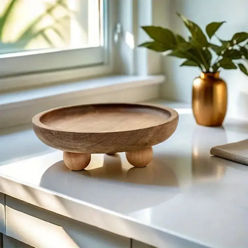 Multifunctional wooden shelf for storage and decoration - One