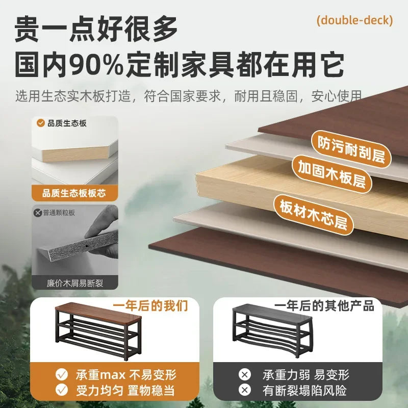 Long Stool, Long Stool, Shoe Change Stool At The Door of The Home, Can Sit in The Gym, Lounge Area, Long Bench, Bathroom - view 3