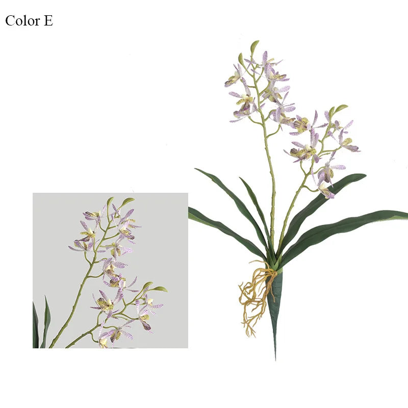 Orchid Artificial Butterfly for Wedding Decoration and Party - E 1 PIECES
