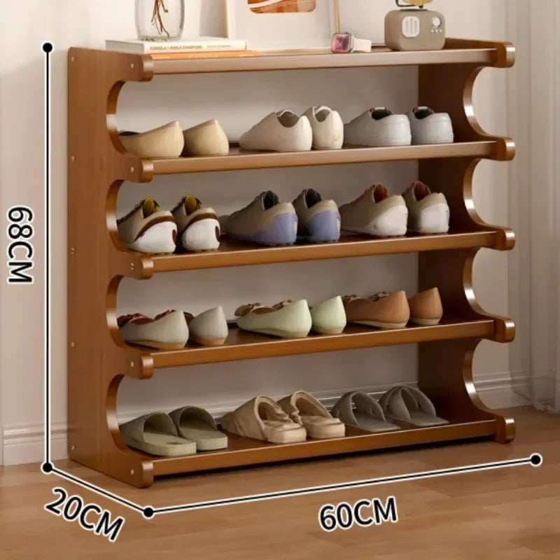 Organizer of shoes with little space for indoor storage - Brown 5 Layers 60CM