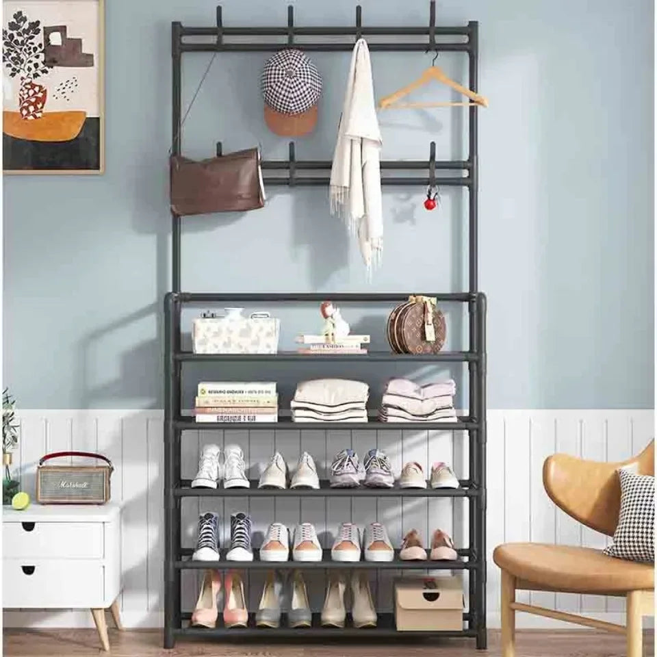 Multifunction shoe shelf for storage and drying - view 6