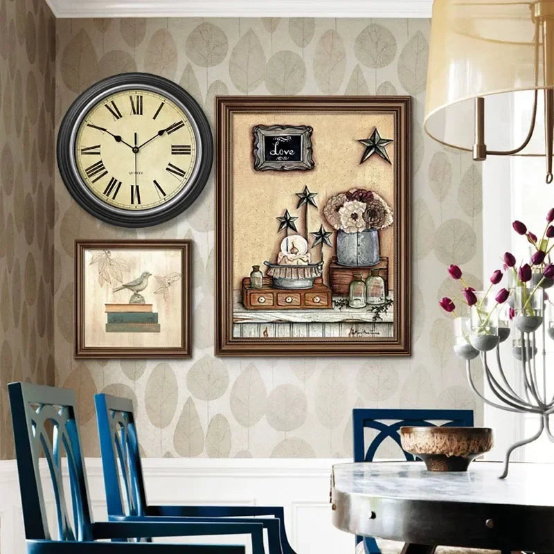 Silent Nordic retro wall clock for elegant interior - view 4
