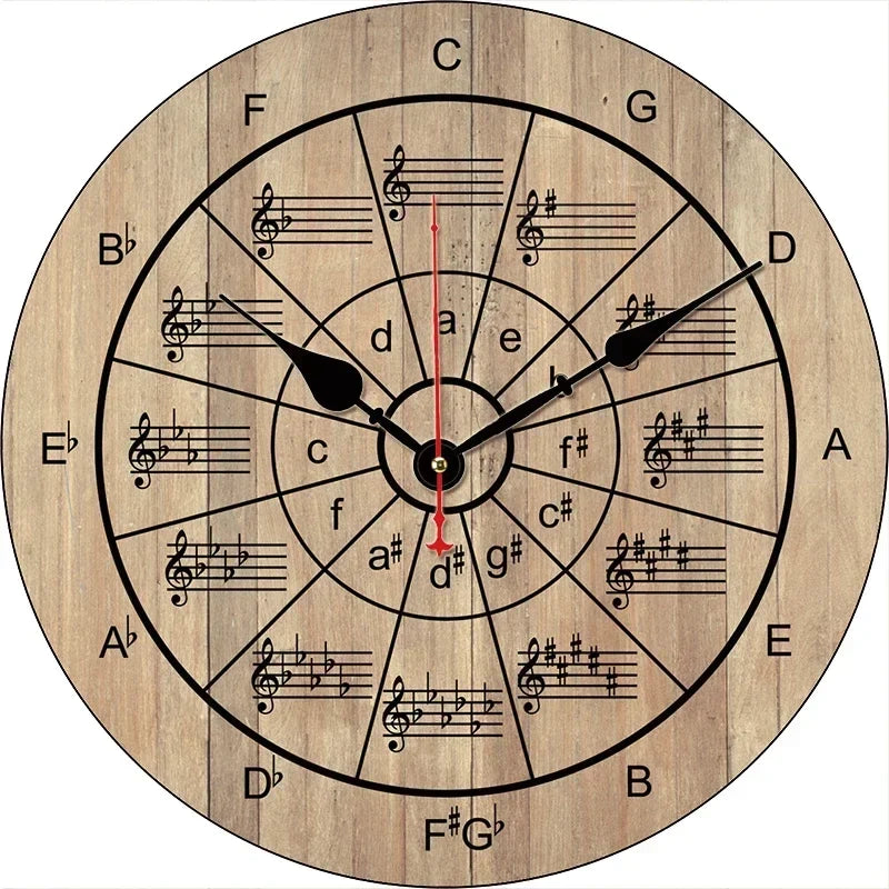 Silent retro wall clock for modern interior decoration - 20-1455 / 16 pouces (40 cm)