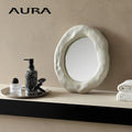 Decorative mirrors Nordic artisanal for interior decoration - 40x34cm