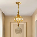 Crystal retro pendant light for elegant interior decoration - Gold Pendant Lamp