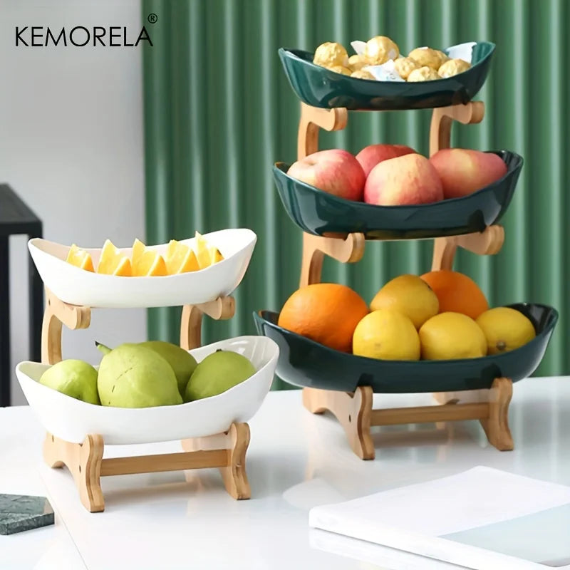 Modern creative fruit plate for snacks and desserts - view 2
