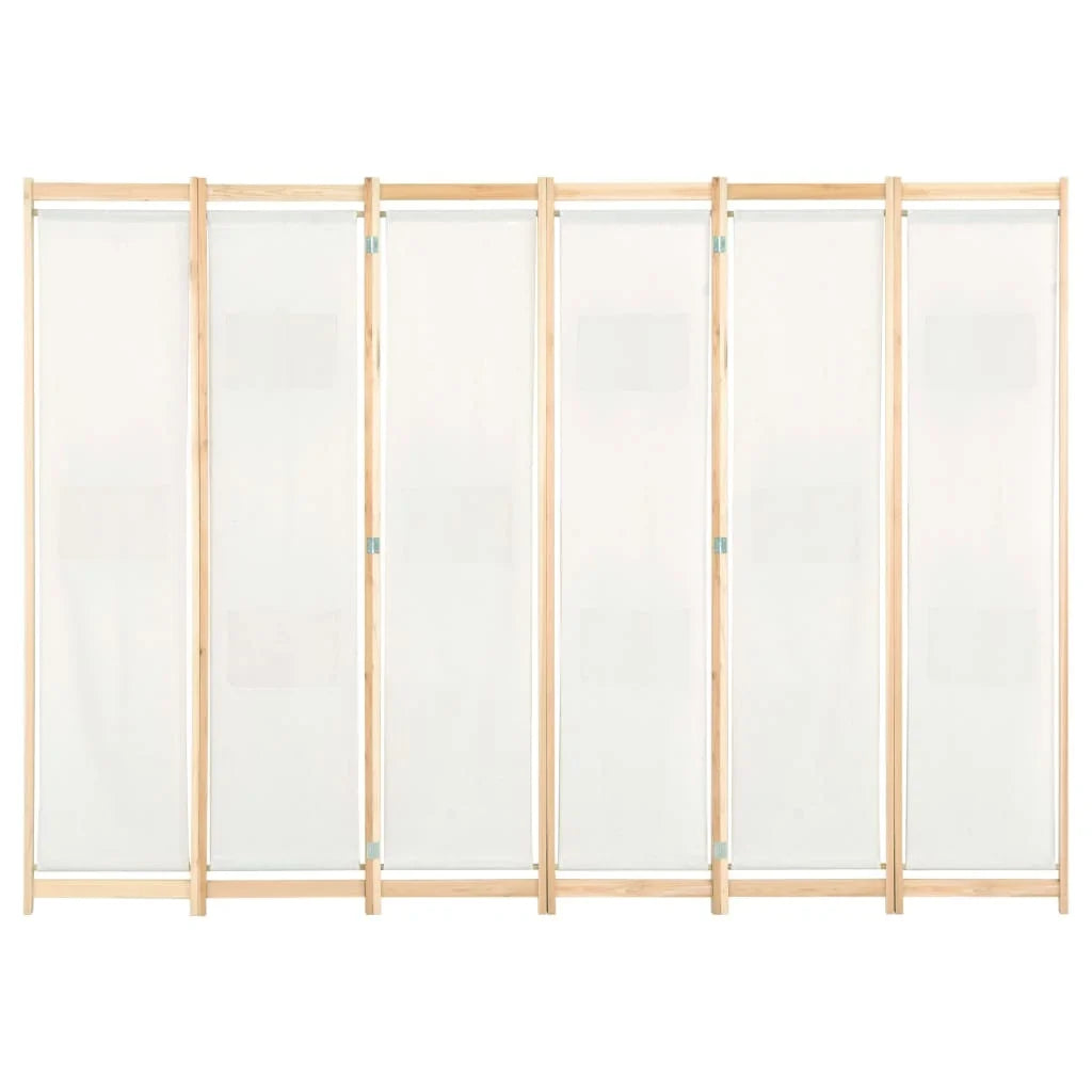 6-panel cream parting Wall, 240x4 cm fabric - view 2