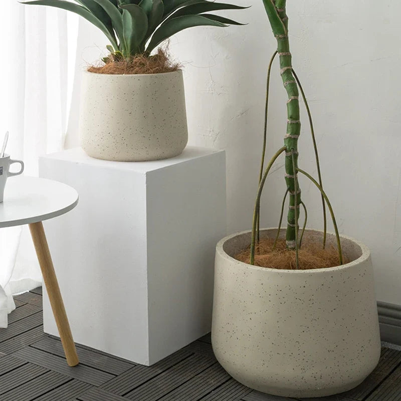 Silicone mould for large size concrete gardening flower pot