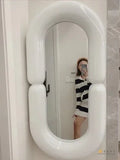 Decorative mirror oval wall mirror for room - 70x160cm
