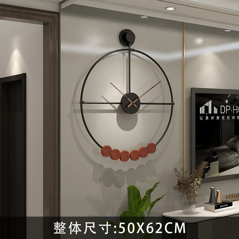 Modern Simple Iron Wall Clock, Home Decoration, Living Room, Creative, Fashion - view 6
