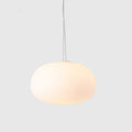 Modern Japanese style glass led pendant light for elegant interior - BD34H19 / Warm White
