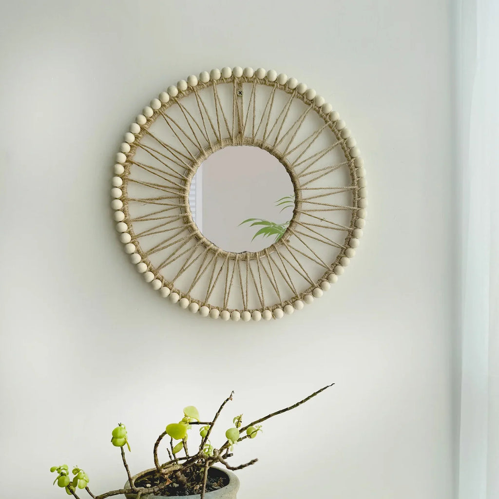 Decorative mirror hand woven Nordic for elegant interior - view 4
