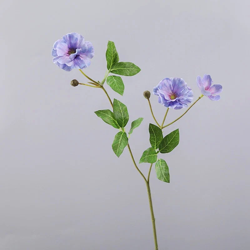 Small realistic silk flowers for decorations and events - Purple