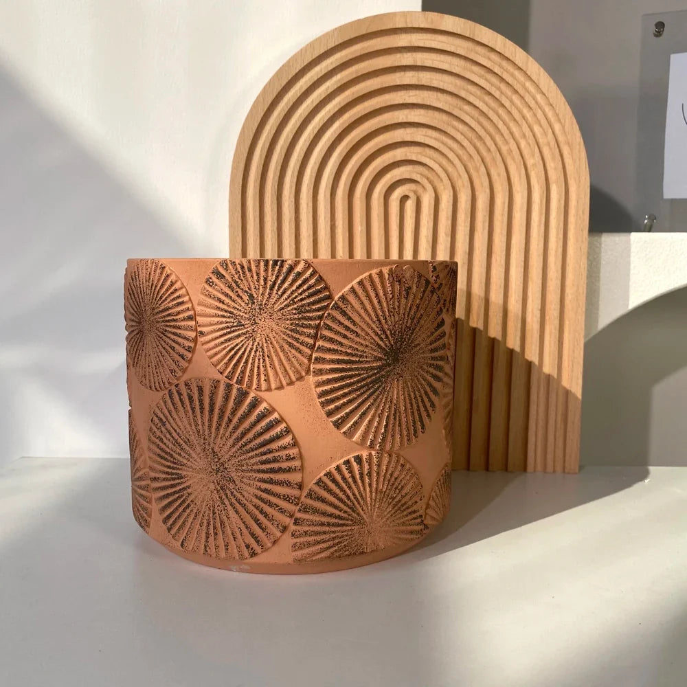 Silicone mold for pot flowers modern cement to make yourself - view 3