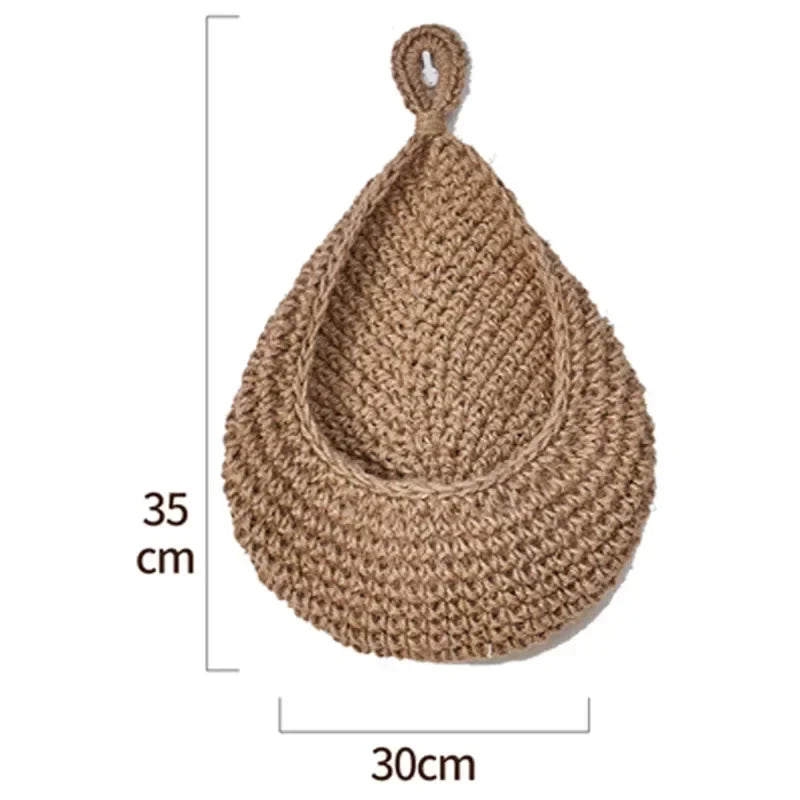 Hand woven wall basket for decorative fruits and vegetables - XXXL