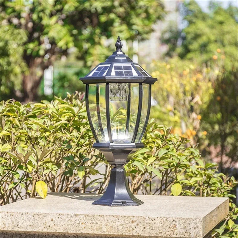 Outdoor solar led wall sconce for garden and courtyard - view 5