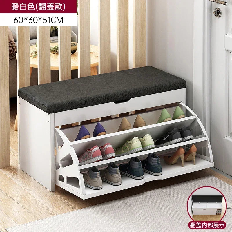 Japanese design vertical storage cabinets for modern shoes - 60cm 2