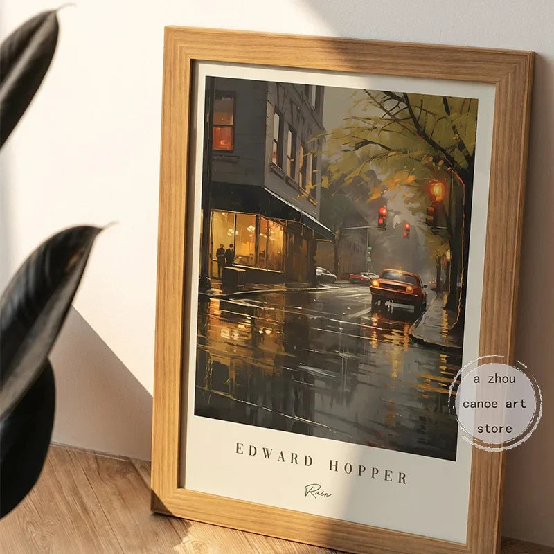 Classical art library edward hopper modern painting wall decoration - view 5